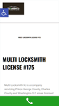 Mobile Screenshot of multilocksmithllc.com